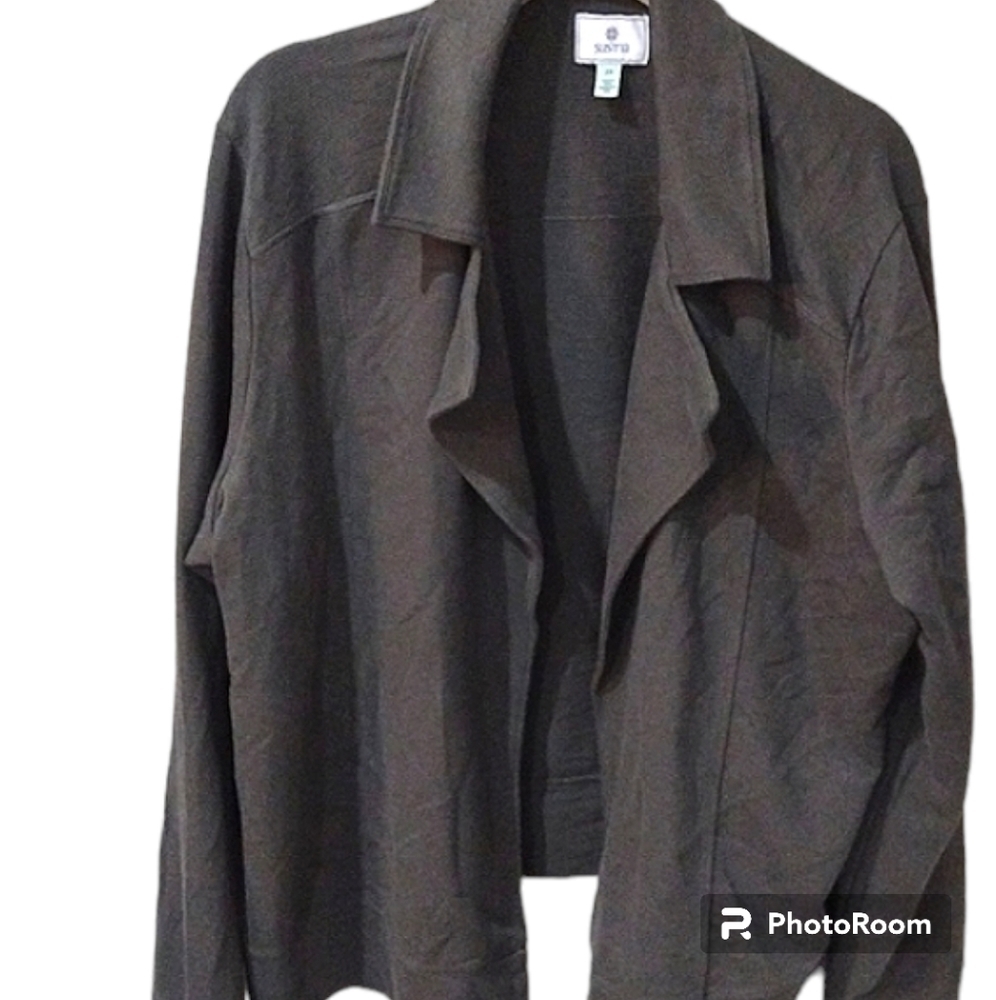 Green Susina Open Blazer Jacket Size 2x